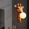 AoLa Lampada da Parete a Forma di Sfera di Vetro Luce da Parete per cameretta dei Bambini a Forma di Giraffa Applique da Parete per Decorazioni da Interni per camerette di Bambini e Bambine E27