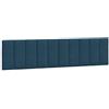 vidaXL Cuscino Testiera Hanko Blu 200 cm in Velluto, Cuscino Testata, Testata Imbottita, Cuscino per Testata Letto, testiera Imbottita