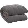 vidaXL Coperta Ponderata Grigia 220x240 cm 15 kg Tessuto