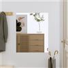 vidaXL Specchio da Parete 50x60 cm Vetro Rettangolare, Specchio, Specchio vanità, Specchio per Trucco, Specchio a Muro, Specchio pensile, specchi