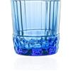 Bormioli Rocco America Set 6 Bicchieri Blu Dof, Vetro, 38cl