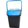 Ecoplast EC35 Pattumiera Ecologic, Plastica, Blu Cobalto, 38x36.5x45 cm