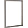 Bildershop-24 Cornice per giunti ombreggiati Lamia, 100 x 120 cm, in acciaio inox, Kit di autoassemblaggio fai da te