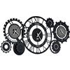 Arti & Mestieri Fuso Meccano - Orologio da Parete di Design 100% Made in Italy - in Ferro, 97 x 44 cm - Nero Goffrato