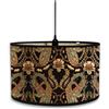 Morbuy Paralume Lampada in Bambu, Stile Paisley Stile Vintage Diametro 30cm Paralume a Tamburo Paralume Lampada da Tavolo Paralume Lampada da Terra Moderno per Decorazioni (Stile etnico)