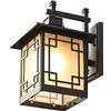 SHUANGZ Applique da Parete Impermeabile Lampada da Parete per Patio Lanterna Industriale da Parete per Esterni Paralume per Portico Architettonico Elencato per Ingresso, Facciata Anteriore