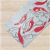 IlGruppone Tappeto Cucina Antiscivolo Made in Italy Passatoia Antimacchia Multiuso Corridoio Soggiorno Lavabile in Lavatrice - Peperoncino - 50x100 cm