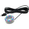 mophrati Anello luminoso a LED sommergibile per fontana, laghetto, giardino, acquario, luci a LED circolari con foro per fontana subacquea, Luce multicolore