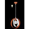Generico ORALAMP Lampadario a Sospensione Stile Moderno in Ferro Vari Colori, Lampadario per Cameretta, Camera da Letto, Soggiorno PAT/1/S (Bianco Arancio)