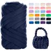 SDNAM Filato Gigante 250g Cotone Grosso Tubolare a Mano Gomitolo di Filato Chunky Yarn per Borse Coperte Cestini Nidi di Animali Domestici Artigianato Fai-da-Te (Color : 7@, Size : 2 Roll(500g))