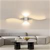 LIUYU Lampada da Parete LED Interno moderne, Bianco, Luce calda 3000K, 35 W, L 100 CM, AC 230V, Grande Applique da Parete Alluminio 2900 lm, Adatto a Soggiorno Camera da letto, Letto, Corridoio, Scale