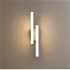 Dopa Dopastore Applique da Parete LED 9W Design Minimal in Alluminio 3 Tonalità Luce Bianco Lampada Decorativa per Ambienti Interni IP20