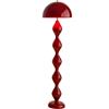 JingNian Lampada Da Terra Moderna con Controllo A Pedale Lampada Per Salotto Camera Da Letto Ufficio Luce Design Elegante, Piantana Moderna In Metallo(Red)