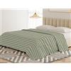 BANZAII TEXTILE INNOVATOR ONLINE Banzaii Telo Copriletto Multiuso 210x250 cm, Copridivano Universale, Telo Arredo per Letto e Divano, Copritutto Resistente Ilaria Verde