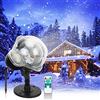 RHYDM Nevicata di Natale Proiettore di Luce, Neve Che Cade Lampada del Proiettore, Proiettore di Natale Fiocco di Neve Luci LED per Esterni Impermeabile per Natale Giardino Matrimoni Decorazioni p