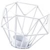 predolo Paralume in metallo con gabbia luminosa, copertura per luce a sospensione, decorazione da parete, a forma di diamante, durevole, lanterna, paralume, Bianco