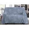 SpazioTessile Copritutto Arredatutto Telo arredo Copridivano Copriletto Fantasie Montagna Letto Divano 100% Puro Cotone Misure Maxi (Lilly Azzurro, 300x300)