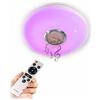 InnovaGoods - Lampada da Soffitto LED con Altoparlante Lumavox, Bluetooth 5.2, Luce Regolabile Fredda/Calda/Multicolore, Design Vintage, Ideale per Feste ed Eventi, Bianco, Metallo