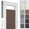 Estika Tenda plissettata a nido d'ape oscurante termica su misura con foratura - larghezza 30-129 cm, altezza 150-230 cm - per interni, per finestre, fissaggio a morsetto (Klemmfix)