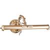 MAYTONI DECORATIVE LIGHTING Lampada da parete, Applique per esposizione, quadri, foto, specchio, design elegante, montatura in metallo color oro, braccio orientabile, due luci E14 25W 220-240V, lampadine non incl., stile antico