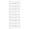 Generico 10 PEZZI Set Asciugamani Bagno Bianchi, Hotel, Cotone, ADATTI casa, hotel, SPA, dormitorio. (BIANCO, LAVETTE 30X30 CM)