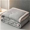 Yekuhe Trapuntino Primaverile Matrimoniale/Singolo/Una Piazza e Mezza Letto Trapuntato Trapunta Bambini, Microfibra Sintetico Estivo Quilt, Elegante Leggero Copriletto(Color 1,200x230cm/only 1 Quilt)
