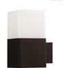 VR VETRINEINRETE Vetrineinrete® Applique a muro per esterno lampada da parete in alluminio attacco E27 per facciata terrazzo balcone IP44 (Nero)