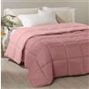 Caleffi 1003671 Microfibra Modern Trapunta per Piazza e Mezza Letto, Rose Rosa