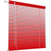 Generic Tende Veneziana in Alluminio con Fissaggio Senza Foratura, su Misura Larghezza 42-150cm Altezza 50-240cm Persiane Veneziane Orizzontali Senza Fili, Privacy, per Finestre Interne(Red)