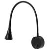 Kwazar Leuchte Kwazar Luminaire - Lampada da Parete con Interruttore da Lettura da Parete - Lampada a Collo di Cigno LED, 3W, Bianco Neutro 4000K, 180lm - Lampada per Camera da Letto, Soggiorno, Ufficio - LORIS Nero