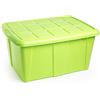 PlasticForte Scatola in plastica forte No18 (60 L) verde vivo F18, 46 x 63 x 32 cm