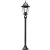 Lutec a + + to e lampioncino alluminio E27 122 x 23,5 x 23,5 cm, Nero 11333 LJ Flash PIR SW