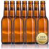 TAPAS & ENVASES RIOJA Bottiglie vuote di birra da 33 cl riutilizzabili con tappi inclusi | Kit 20 bottiglie e 200 tappi per la produzione di birre artigianali, confezione di bottiglia per la lavorazione artigianale