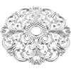 Mikinona Medaglione Rotondo da Soffitto in Ps Argento, Medaglione Decorativo Vittoriano per Lampadari a Sospensione, Piastra Copri-soffitto per Illuminazione Domestica e Camera da Letto