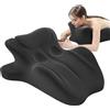 LLNWYGEB Cuscino per Coppie a 27° per intimità e Supporto, Angolo di 27°, Cuscino per Coppie Sweet Spot, Cuneo in Memory Foam, Cuscino ergonomico per Coppie,Nero
