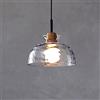 FPDZMDH Lampadario in legno di vetro in stile nordico, paralume per lampada a sospensione in vetro trasparente, copertura del vaso personalizzata modellante lampada a sospensione, apparecchi di illuminazione