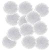 PATIKIL 15cm Pompon Carta Velina, 12Pz Fiori di Carta Pom Poms Decorativi Colorati per Matrimoni Addio Nubilato Compleanno Decorazioni Sfondo, Bianco
