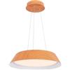 RELAX4LIFE Lampadario a LED da Soffitto, Lampada a Sospensione con Venature di Legno e Luce Calda da 3000K, Lampada Sospesa da 21 W per Soggiorno, Cucina, Ufficio
