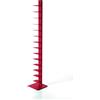 ZStyle BBB ITALIA Libreria SAPIENS a colonna verticale scaffale autoportante con ripiani (202 cm, Red)