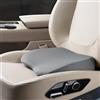 Rngwxoe 2 in 1 Cuscino Cuneo Auto per Sedile o Supporto Lombare - Cuscino Sedile Auto Guidatore in Memory Foam Morbido da 9 cm - Cuscino Coccige Ergonomico per Auto Camion, Grigio