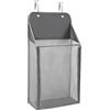 Generic Cesto portabiancheria da appendere sopra la porta, cesto portabiancheria pieghevole da appendere alla porta, borsa portaoggetti per vestiti sporchi, borsa portaoggetti vari (S, grigio)