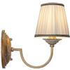 Lindby Applique dimmerabile (Country) colore Marrone, in Tessuto ad es. Soggiorno & Sala da pranzo applique tessuto