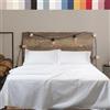 Cassera Casa - Lenzuola Completo Letto, Percalle Puro Cotone 200TC, Piazza e Mezza, Facile Stiro 18 Colori Tinta Unita, Made in Italy, Lenzuolo Sopra,Lenzuolo Sotto, Federe Bianco