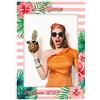 LARGE FORMAT Cornice per Selfie Personalizzata | Cornice per Feste ed Eventi aziendali 70 x 100 cm, tema Summer Party - Graf 10