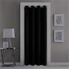 GYROHOME Tende per porte in tinta unita, con occhielli neri, oscuranti, pannello singolo, per porte e finestre, 132 x 183 cm