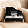 SweetJECCU Cuscino Personalizzato a Tema Pianoforte, Cuscino da Lancio a Forma di Pianoforte con Nome Personalizzato, Cuscini Decorativi in Peluche Musicali, Regali di Natale e Compleanno per Amanti
