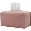 BBTISG Porta Fazzoletti in pelle PU, Scatola Porta Fazzoletti in Pelle Rettangolare per Sala da Pranzo, Stanza da Bagno, Ufficio (Rosa)