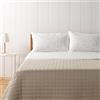 Bassetti Zucchi, Completo Letto Matrimoniale, Collezione Ginny, Percalle, Bianco con Fiori Rossi