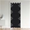 Loussiesd Tenda per porta geometria per bambini per porta privacy 106 x 203 cm geometrico triangolo armadio copertura porta tenda moderna arte astratta divisorio tenda copertura nero bianco