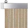 Trente Tendina da porta del balcone Trentero 100 x 210 cm, colore naturale, con cordoncino - protezione ottimale contro gli insetti, garantisce privacy e ventilazione